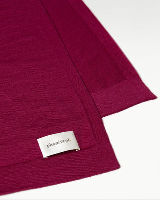 detailed view of the pink large aria cashmere silk scarf|light